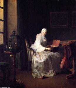 'the Serinette (also Known As The Bird Organ)' — Jean-baptiste-siméon Chardin