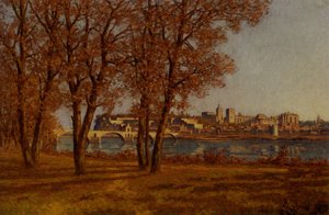 The Castle Of Popes In Avignon — Henri-joseph Harpignies