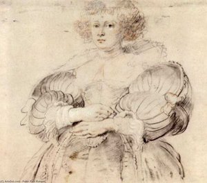 Portrait Of Helena Fourment — Peter Paul Rubens