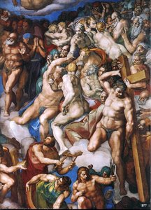 Last Judgment (detail) (19) — Michelangelo Buonarroti, Renaissance