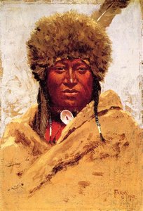 Indian Head — Henry F Farny