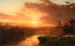 Sunset Over Lake George — John Frederick Kensett