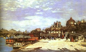 The Pont Des Arts, Paris, Oil On Canvas, Norton — Pierre-auguste Renoir