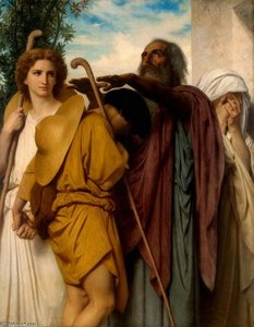 Tobias Saying Farewell To His Father — William-adolphe Bouguereau, Classical Realism