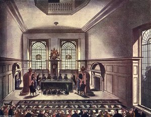 Lottery Drawing, Cooper's Hall — William Henry Pyne