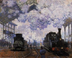 Arrival At Saint-lazare Station — Claude Monet, Impressionism