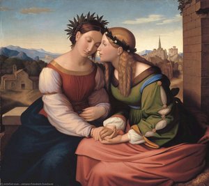 Germania And Italia — Johann Friedrich Overbeck
