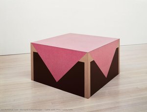 Table With Pink Tablecloth — Richard Artschwager