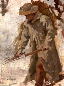 A Labourer In Fustian (study) — Nathaniel Hughes John Baird