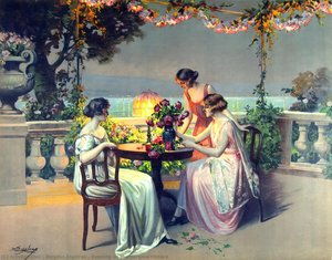 Evening on the pergola terrace