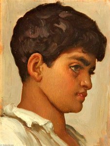 Head Of Spanish Boy — Sir Frederic Lord Leighton