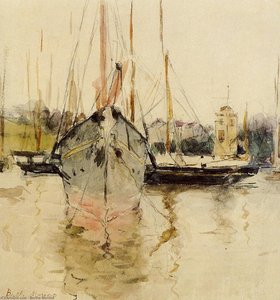 Boats - Entry To The Medina In The Isle Of Wight (aka Pugad Baboy) — Berthe Morisot