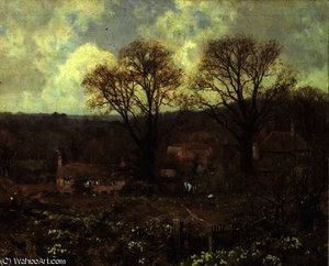 Early Spring in a Surrey Village