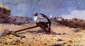 Boy With Anchor — Winslow Homer