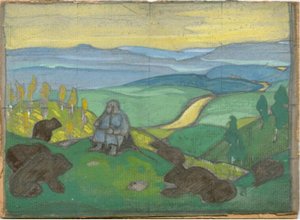 Human Ancestors (study) — Nicholas Roerich
