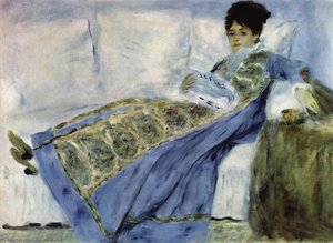 Madame Monet On The Divan — Claude Monet, Impressionistic Landscape