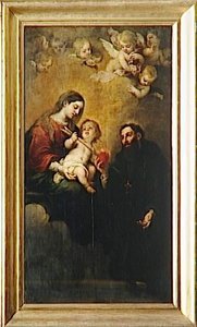 St. Augustine With The Virgin And Child — Bartolomé Esteban Murillo