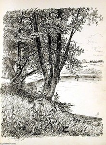 Tree By River — John Ottis Adams
