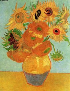 Still Life Vase With Twelve Sunflowers — Vincent Willem Van Gogh, Post-impressionism