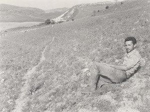 Shepherd In Landscape, Sicily — Thomas Roma
