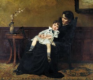 Ernesta Beaux Drinker; The Artist's Sister; And Henry Sandwith Drinke — Cecilia Beaux, Contemporary Realism