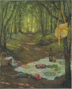 Lunch In The Woods At Gerberoy — Henri Le Sidaner
