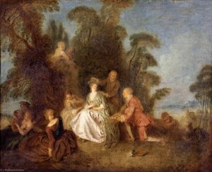 The Crowned Shepherdess (la Bergere Courronnée) — Jean-baptiste Pater