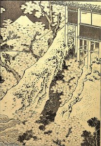 Fuji Through Flowers — Katsushika Hokusai