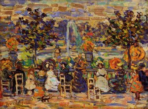 In Luxembourg Gardens — Maurice Brazil Prendergast