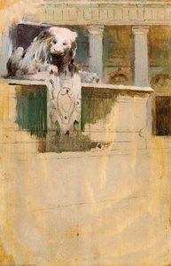 Place St. Sulpice, Paris (unfinished) — Theodore Robinson