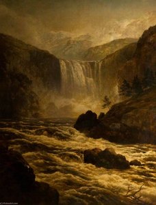 The Yellowstone Falls, Wyoming, Usa — Edmund Marriner Gill