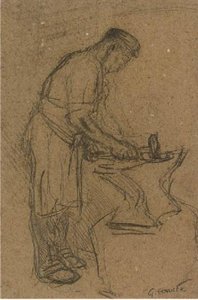 Study For 'our Blacksmith' — Sir George Clausen