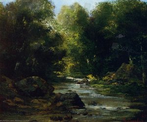River Landscape — Gustave Courbet, Realism