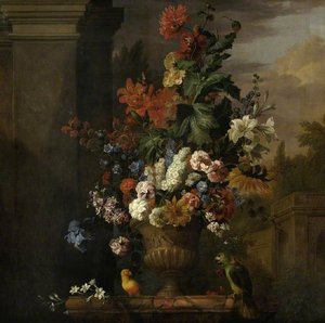 A Stone Vase Of Flowers — Jakab Bogdány