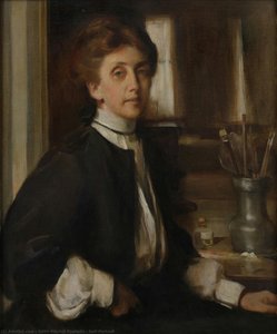 Self-portrait — Edith Mitchill Prellwitz, Impressionism