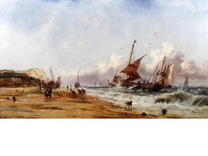 Wind Off Shore, Fishing Boats Beaching
