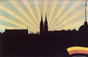 Silhouette Of Klosterneuburg — Egon Schiele
