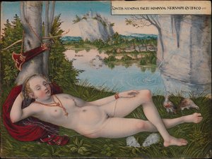 Nymph Of The Spring — Lucas Cranach The Younger
