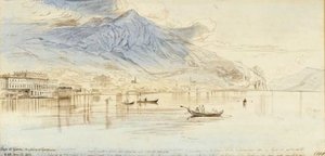 View Of Lago Di Garda — Edward Lear