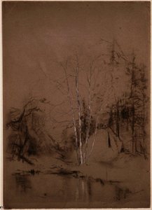 Trees Near A Pond — Jervis Mcentee