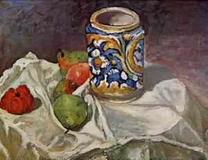 Still Life With Italian Earthenware — Paul Cézanne, Post-impressionism