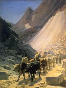 The Transportation Of Marble At Carrara — Nikolai Ge