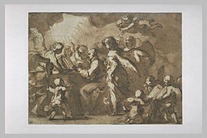 Saint Francis And Angels — Bartolomé Esteban Murillo