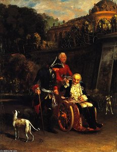 Frederick The Great And General Fouqué — Adolph Von Menzel