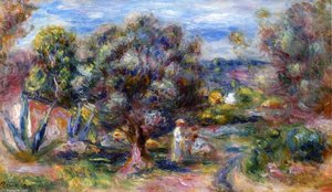 Aloe, Picking At Cagnes — Pierre-auguste Renoir