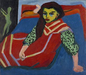 Sitting Girl — Ernst Ludwig Kirchner