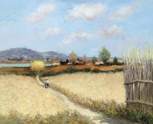 River`s Bank In Provence, (1953) — Marcel Dyf