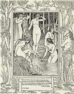 Diana And Her Nymphs — Walter Crane