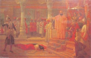 Draupati At The Court Of Virata — Raja Ravi Varma