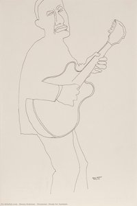Strummer (study For Symbols) — Benny Andrews